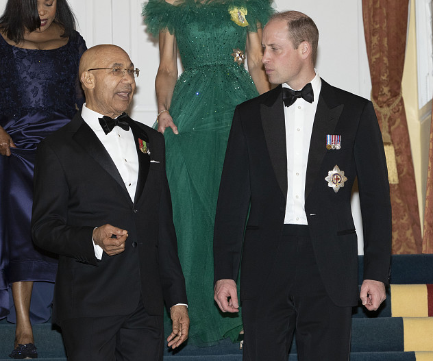 Генерал-губернатор Ямайки Патрик Аллен и принц Уильям