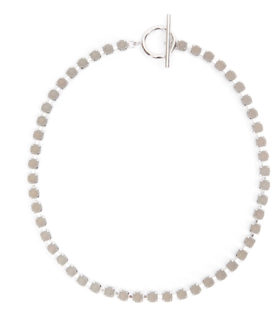 Серо-серебристое ожерелье с кристаллами Isabel Marant
