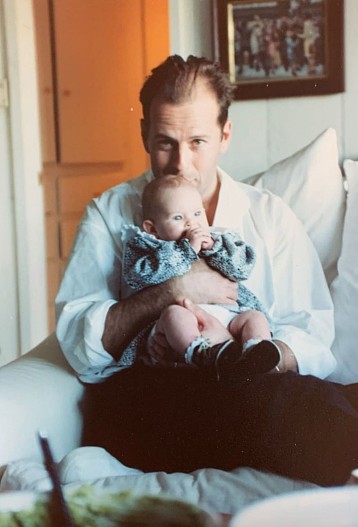 Брюс Уиллис с дочерью Румер