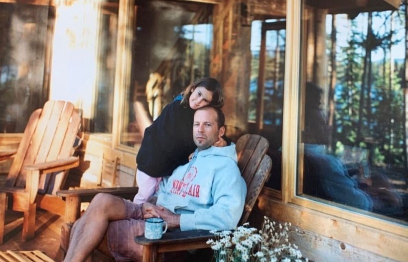 Брюс Уиллис с дочерью Румер