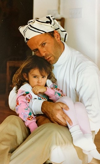 Брюс Уиллис с дочерью Румер