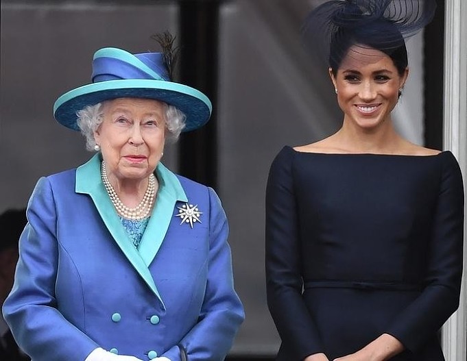 Меган Маркл и Елизавета II