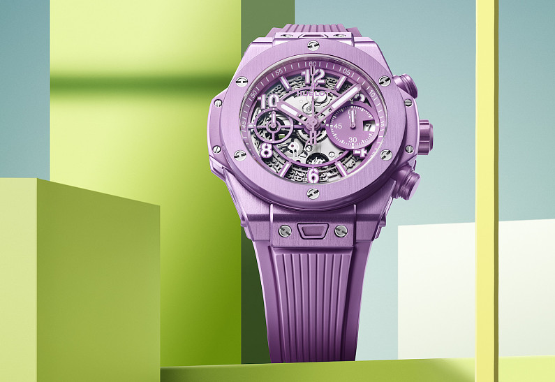 Hublot выпускает часы Big Bang Unico в совершенно новом фиолетовом оттенке