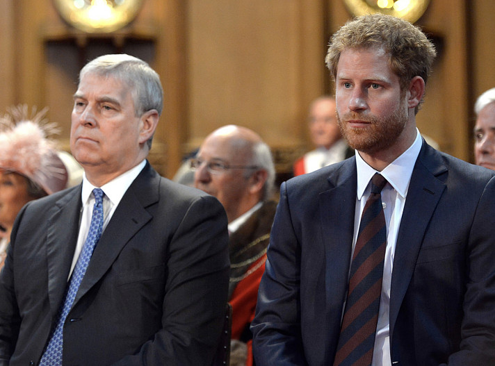 Принц Эндрю и принц Гарри