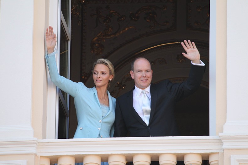 Княгиня Монако Шарлен и князь Альбер II