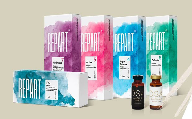 Российские препараты REPART® с гиалуроновой кислотой для  биоревитализации  и контурной пластики