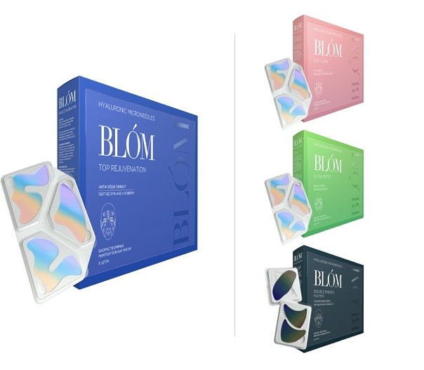 Микроигольные маски для лица  Top Rejuvination, Blom.