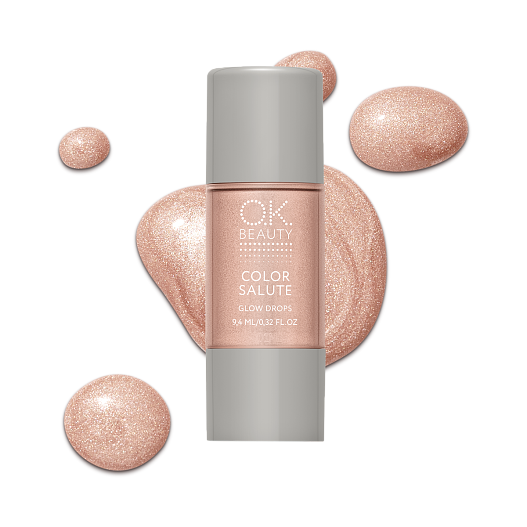 Жидкий хайлайтер для лица и тела  Color Salute, Euphoria, OK Beauty