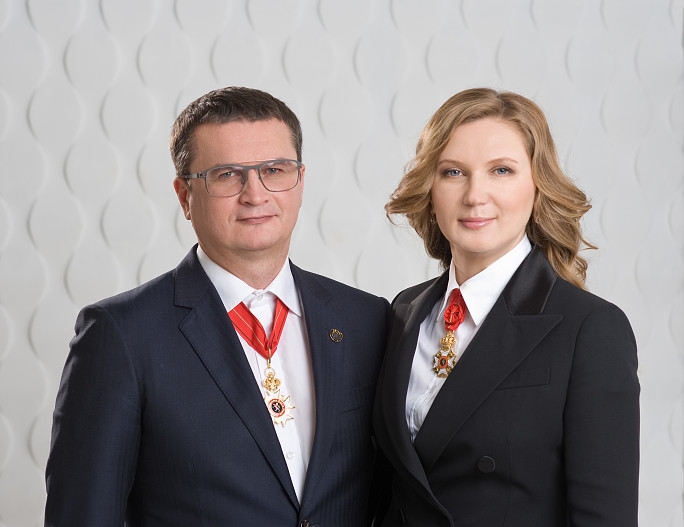 Президент компании «Мартинекс» Михаил Селянин  и научный руководитель Наталья Михайлова.