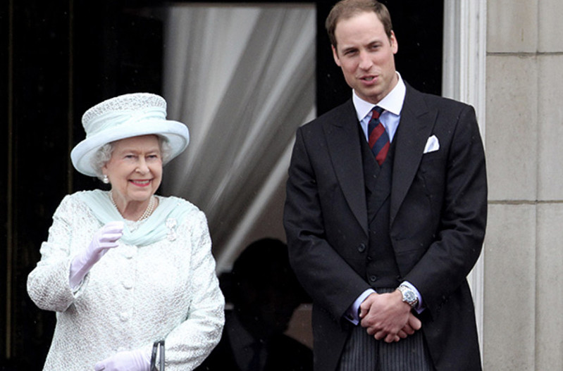Елизавета II и принц Уильям