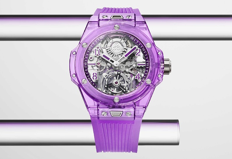 Hublot представляет: часы Big Bang Tourbillon Automatic Purple Sapphire