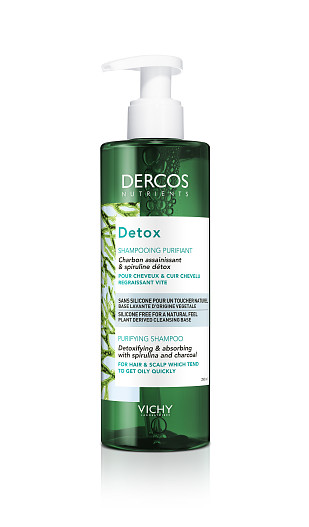 Глубокоочищающий шампунь Detox, Dercos Nutrients, Vichy