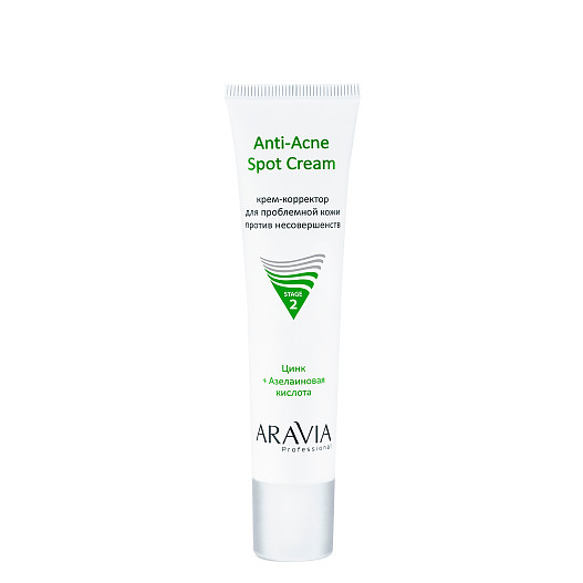 Крем-корректор для проблемной кожи против несовершенств Anti-Acne Spot Cream, Aravia Professional