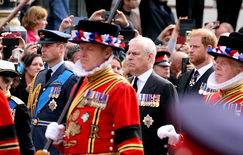 Принц Уильям, принц Эндрю, принц Гарри