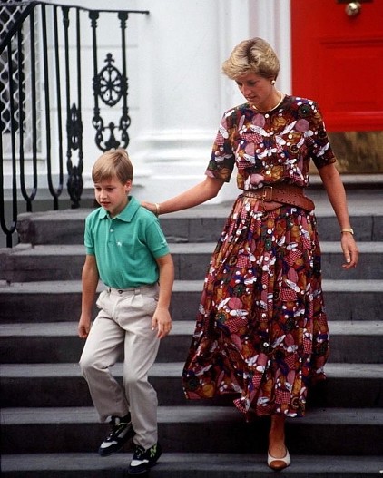 Принц Уильям и принцесса Диана