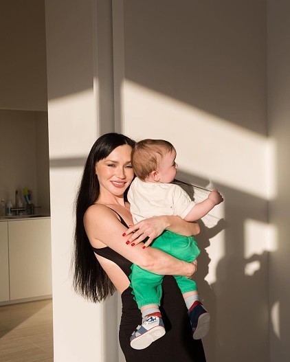 Ольга Серябкина со своим сыном