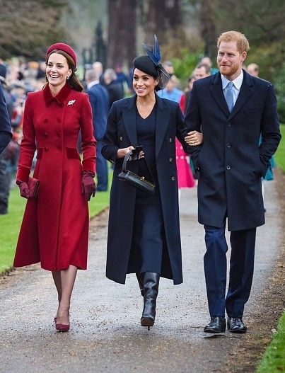 Кейт Миддлтон, Меган Маркл и принц Гарри