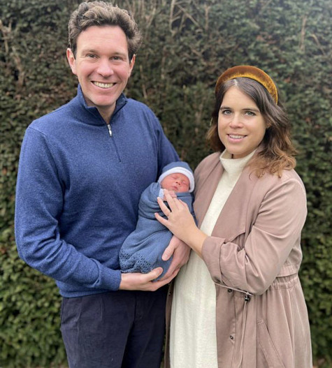 Джек Бруксбэнк и принцесса Евгения с сыном Августом