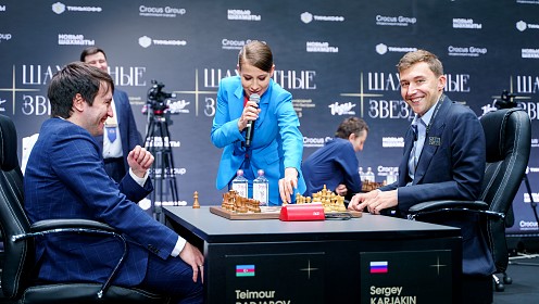 Итоги первого игрового дня Международного турнира по быстрым шахматам «Шахматные звезды – 2023»