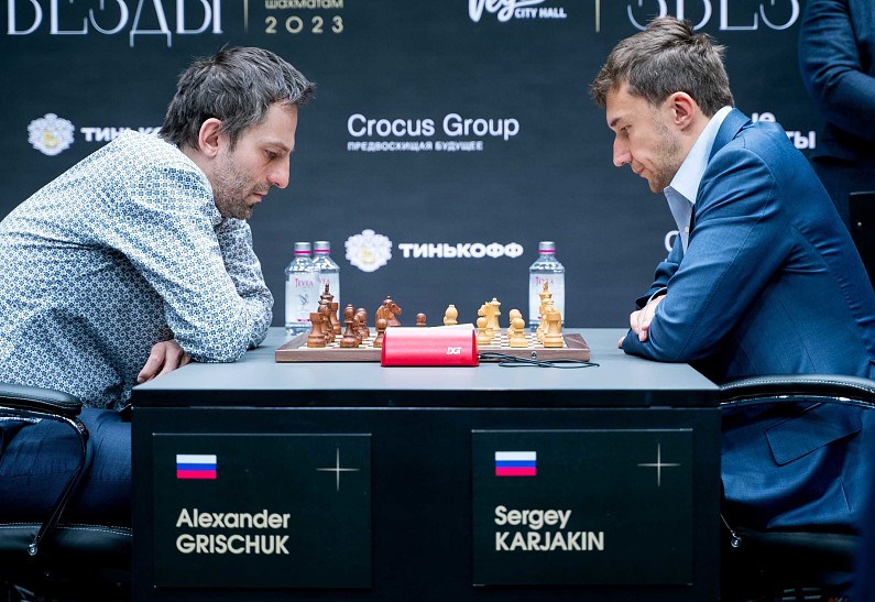 Стартовал второй этап Международного турнира «Шахматные звезды – 2023»: победитель блицтурнира – Александр Грищук