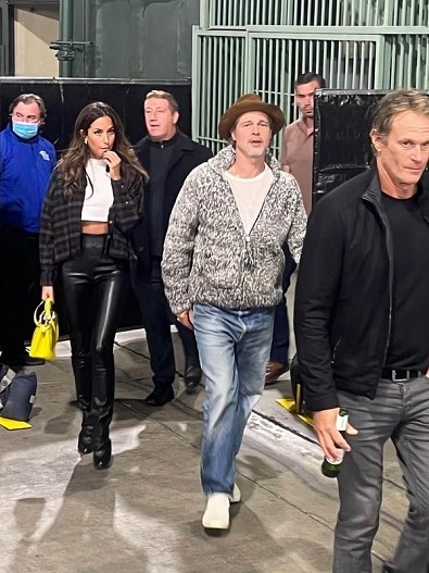 Инес де Рамон и Брэд Питт