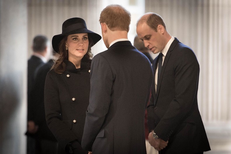Кейт Миддлтон, принц Гарри, принц Уильям