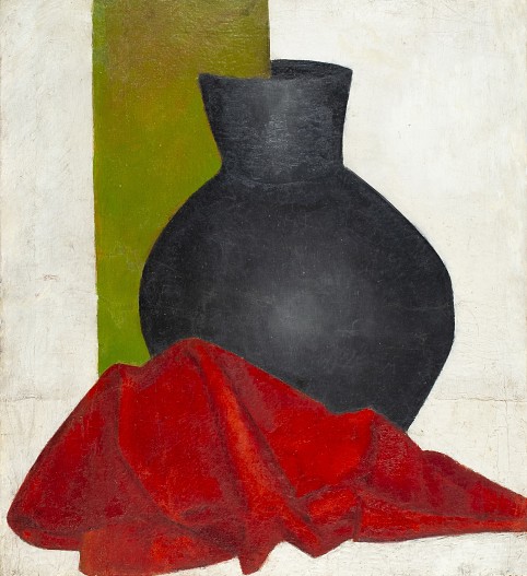 Автор неизвестен. Кувшин и драпировки. До 1923. Саратовский государственный художественный музей им. А. Н. Радищева