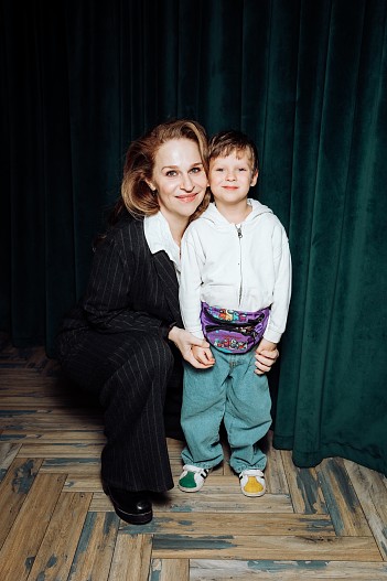 Агриппина Стеклова с внуком