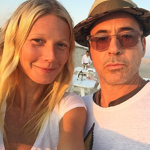 Гвинет Пэлтроу и Роберт Дауни-мл.