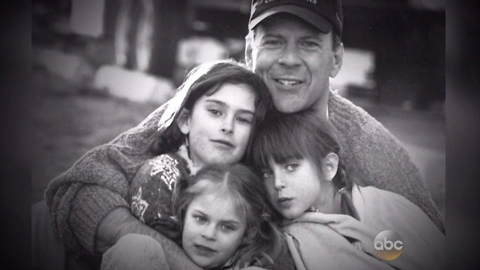 Брюс Уиллис с дочерьми