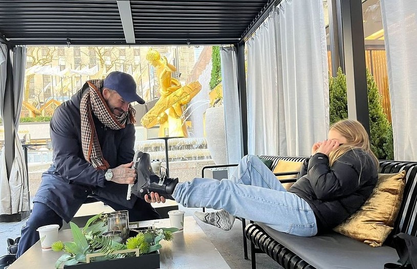 Дэвид Бекхэм и&nbsp;Харпер