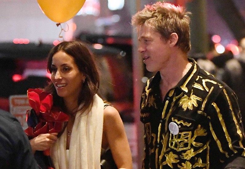 Брэд Питт отметил 60-летие с Инес де Рамон. Фото!