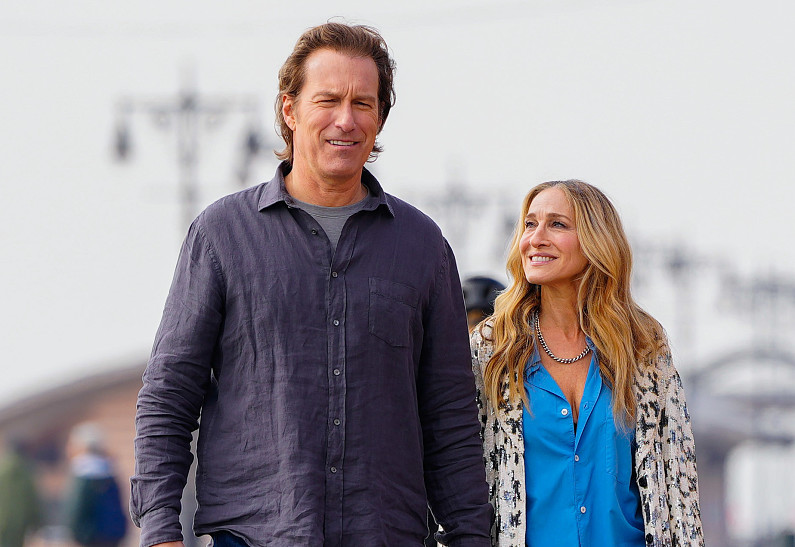 Сара Джерика Паркер и Джон Кабетта воссоединились на съемках продолжения «Секса в большом городе». Фото!