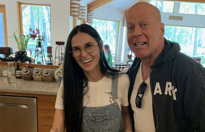 Деми Мур и Брюс Уиллис