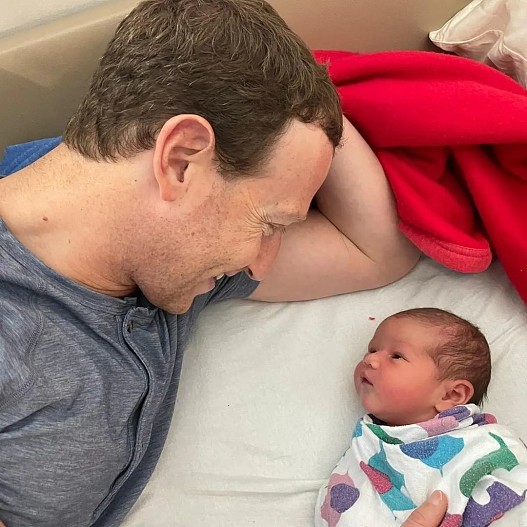 Марк Цукерберг со своей дочерью