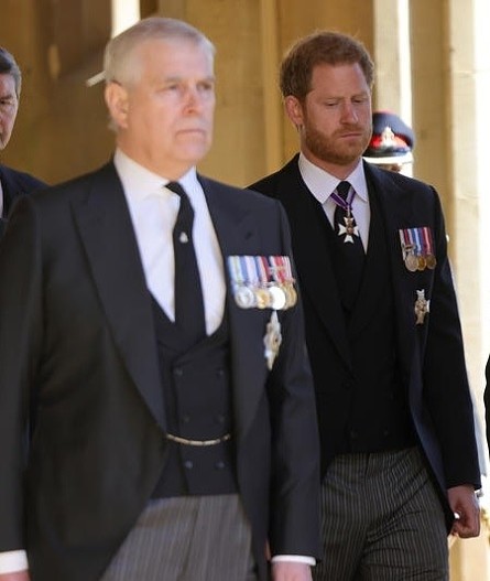 Принц Эндрю и принц Гарри