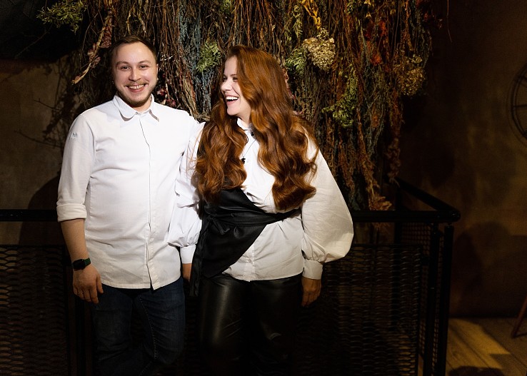 Шеф-повар паста-бара FARRO Максим Клыков и Екатерина Киселева