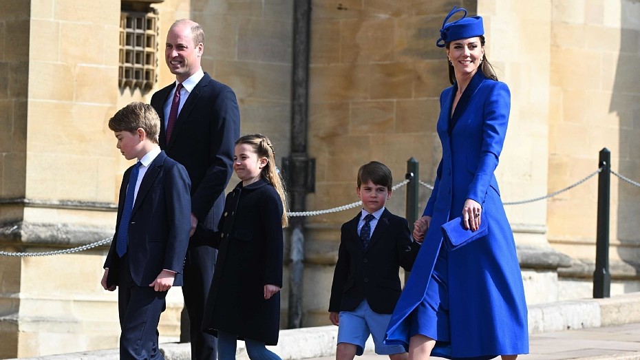 Семейный выход: принц Уильям и Кейт Миддлтон с детьми посетили пасхальную службу в Виндзоре. Фото!