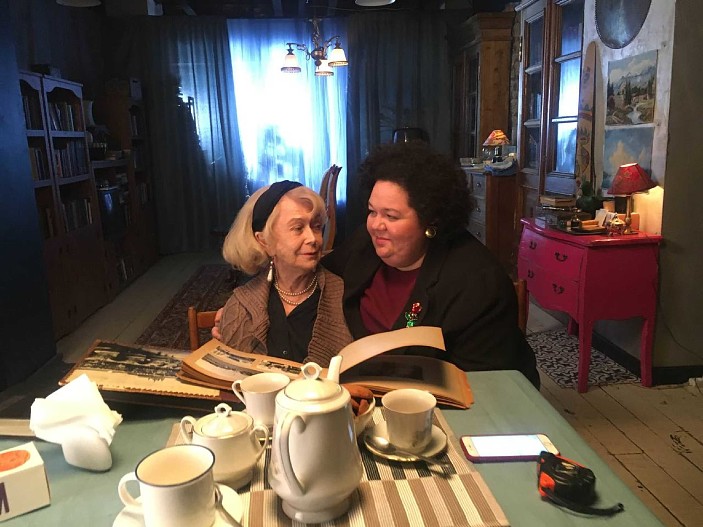 Со Светланой Немоляевой на съемках фильма Марии Шалаевой «Синдром жизни»