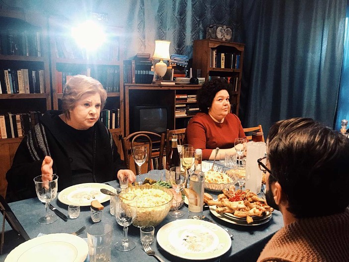 С Татьяной Догилевой в фильме «Синдром жизни»