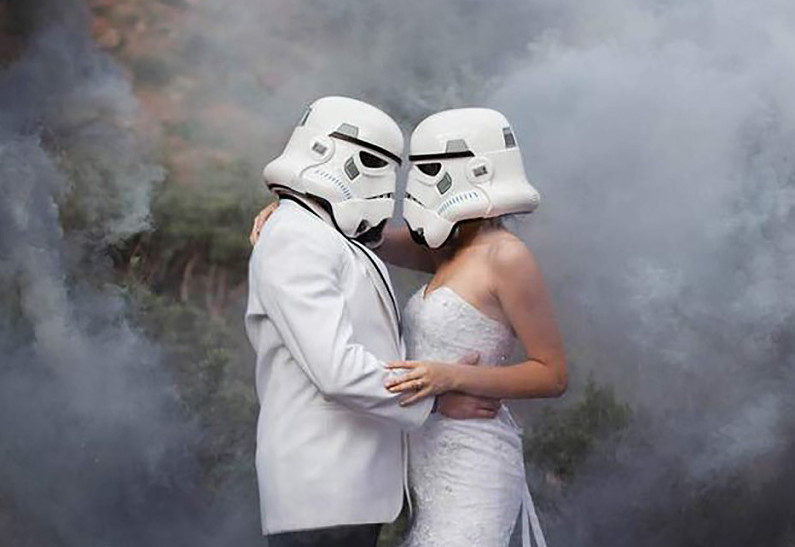 Да пребудет с вами сила и любовь навеки: свадьба в стиле «Звездных войн»