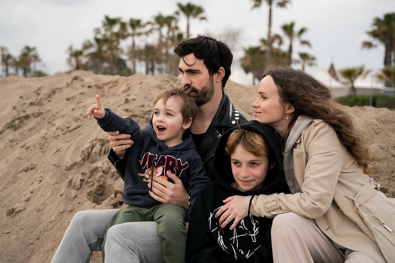 Анна Красовицкая с семьей