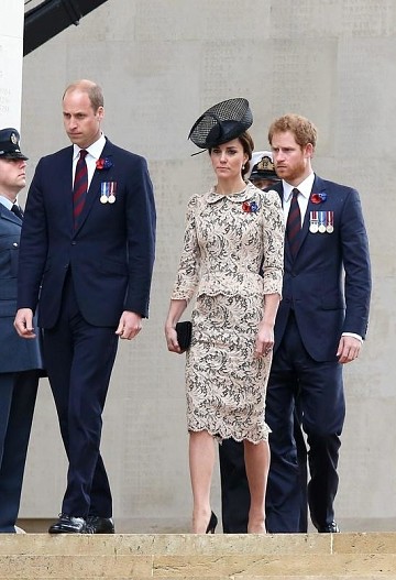 Принц Уильям, Кейт Миддлтон и принц Гарри