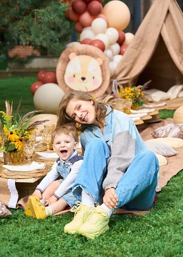Лиза Арзамасова с сыном