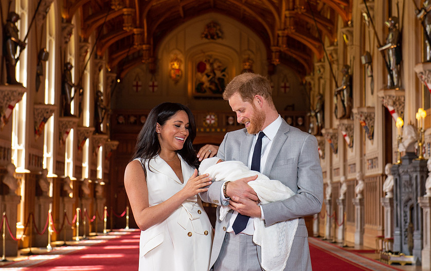 &nbsp;Меган Маркл и принц Гарри с сыном Арчи