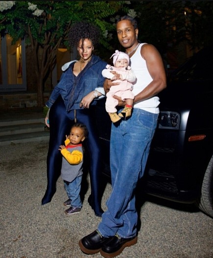 Рианна и A$AP Rocky с детьми