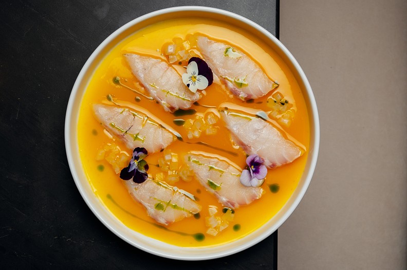 Карпаччо из сибаса