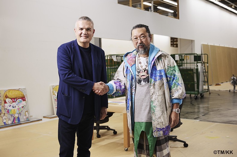 Генеральный директор Hublot Рикардо Гвадалупе и Такаси Мураками