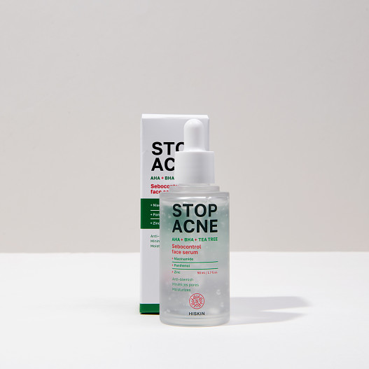 Себорегулирующая сыворотка для лица AHA + BHA + Tea Tree, Hiskin