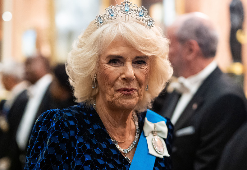 Королева Камилла появилась в исторической тиаре на приеме в Букингемском дворце 
